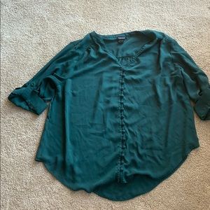 Torrid Green Georgette Top